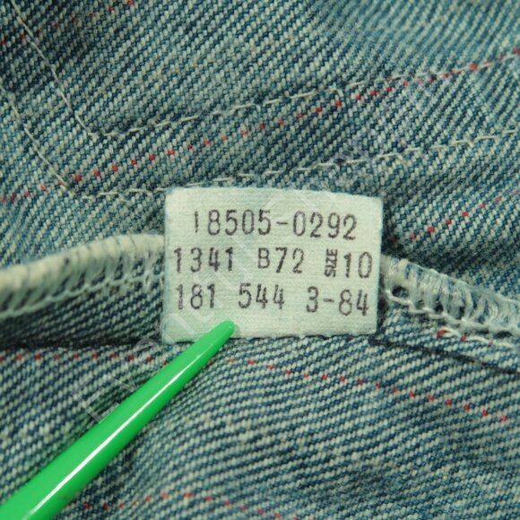 Vintage Levis 505 Shorts Womens 24 Blue 505 Railroad Stripe Denim 1980s - Picture 7 of 8